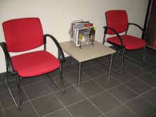Venice Linea Chairs With Arms. Black Sled Base. Any Fabric Colour